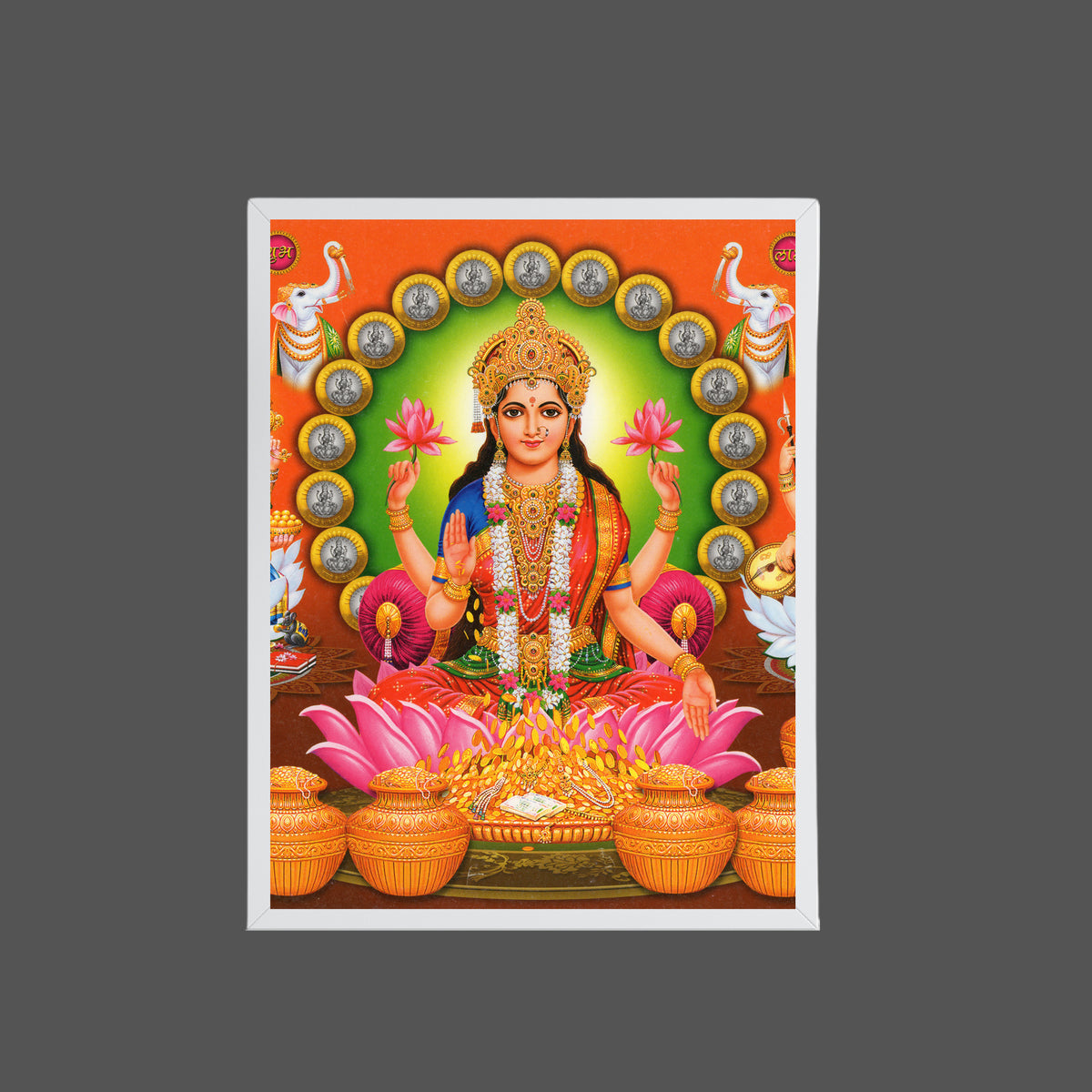 Goddess Laxmi wall art-  Maa Laxmi photo frame