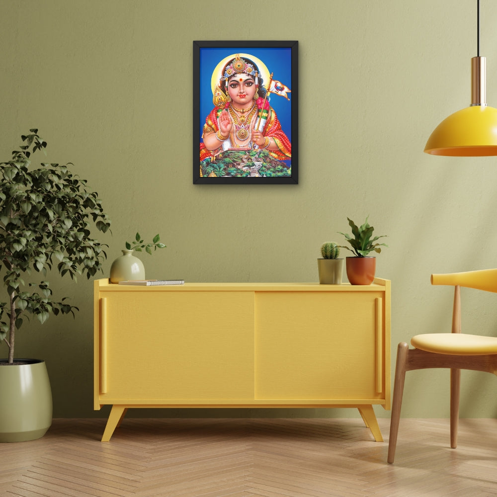 Lord Murugan Wall Art – Bala Murugan Hindu God Photo Frame
