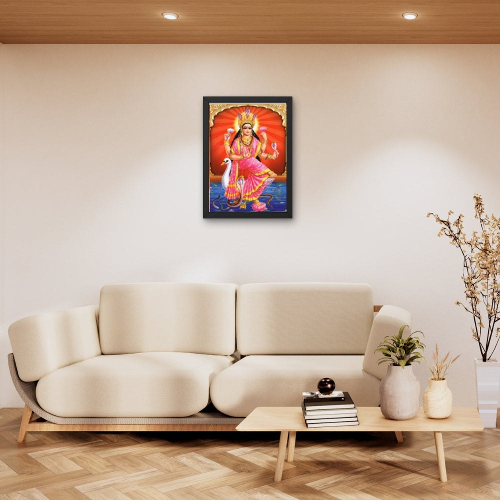 Manasa Devi Wall Art – Goddess Manasa Hindu Serpent Goddess Photo Frame