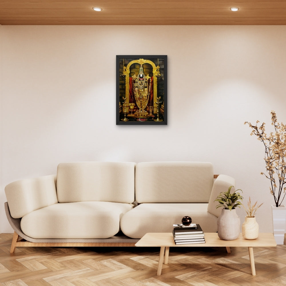 Tirupati Balaji Wall Art – Lord Venkateswara Hindu God Photo Frame