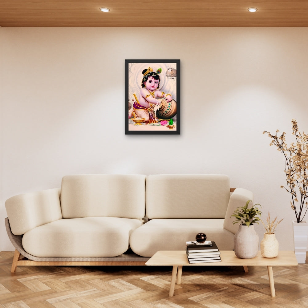 Lord Little krishna wall art- Sri krishna god photo frame