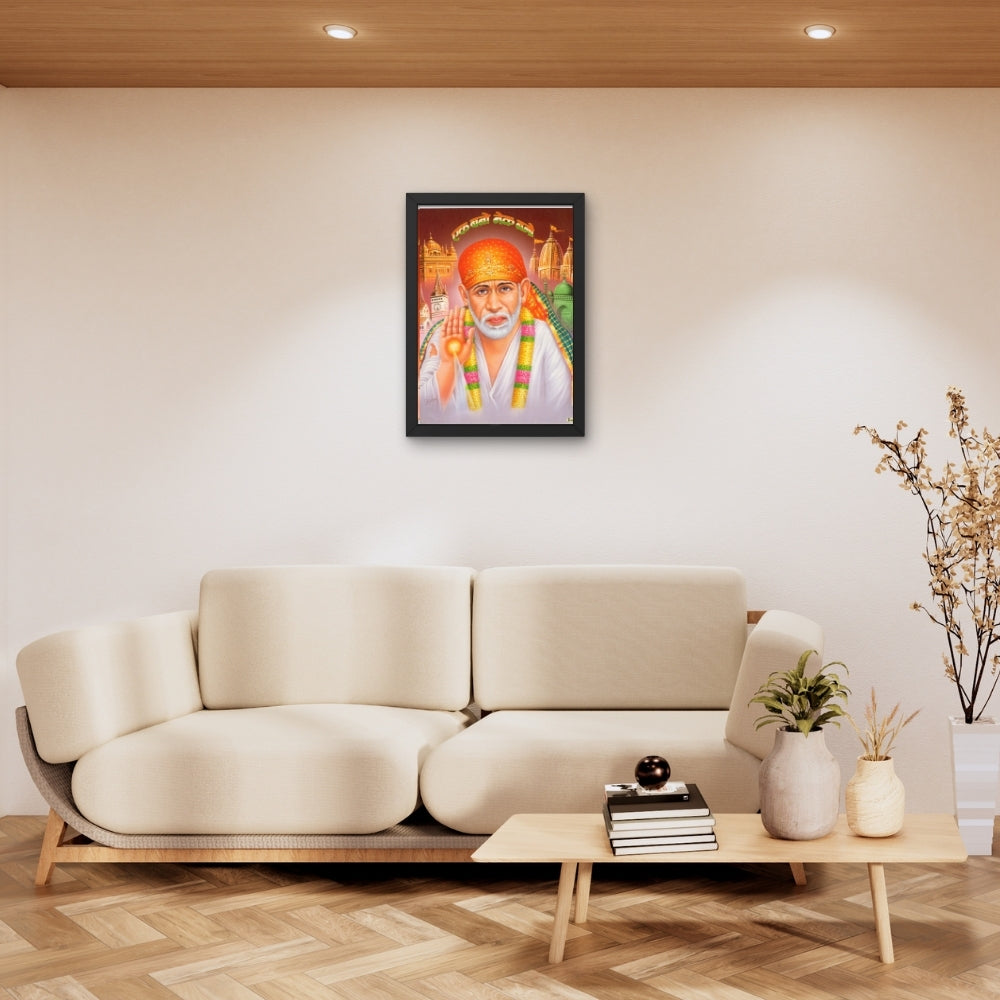 Lord Saibaba wall art-God Shiri saibaba photo frame