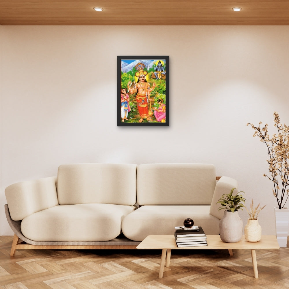 Lord Veerabadra swamy wall art-God Veerabadra swamy photo frame
