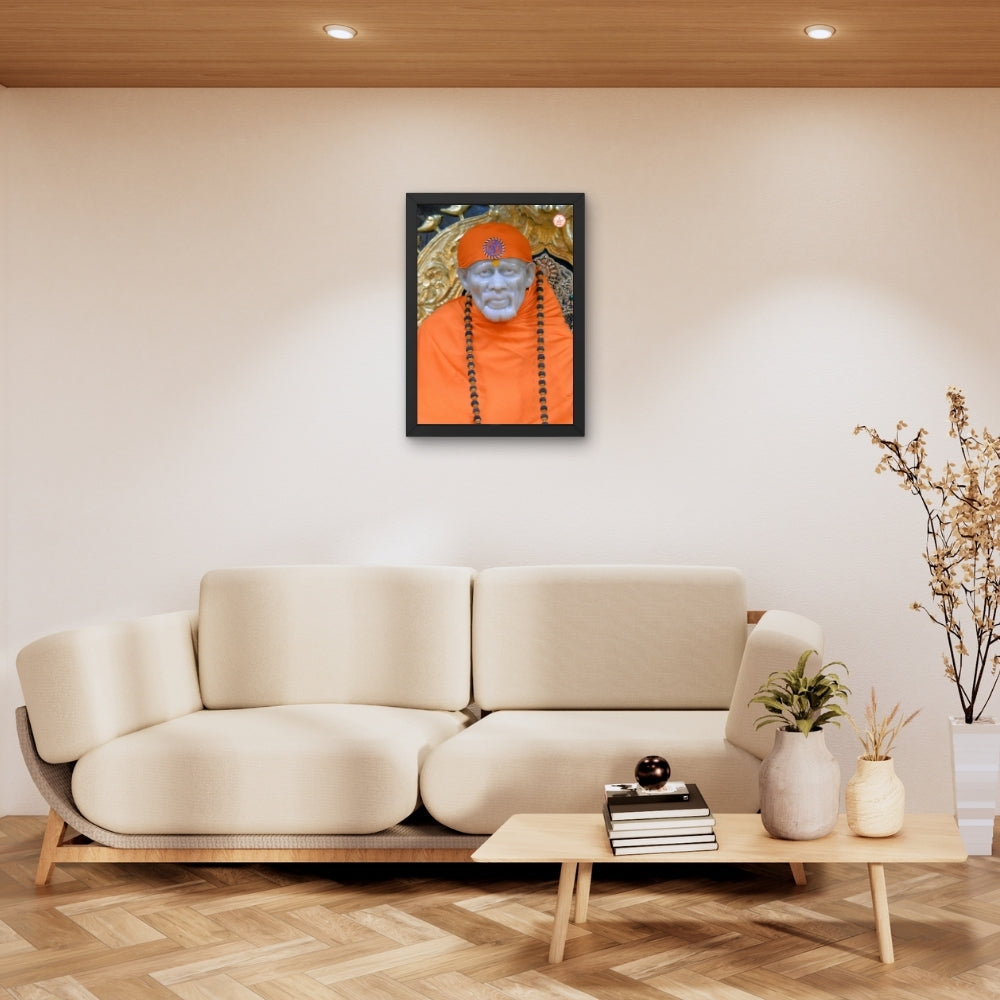Shirdi Sai Baba Wall Art – Sai Baba Hindu Spiritual God Photo Frame