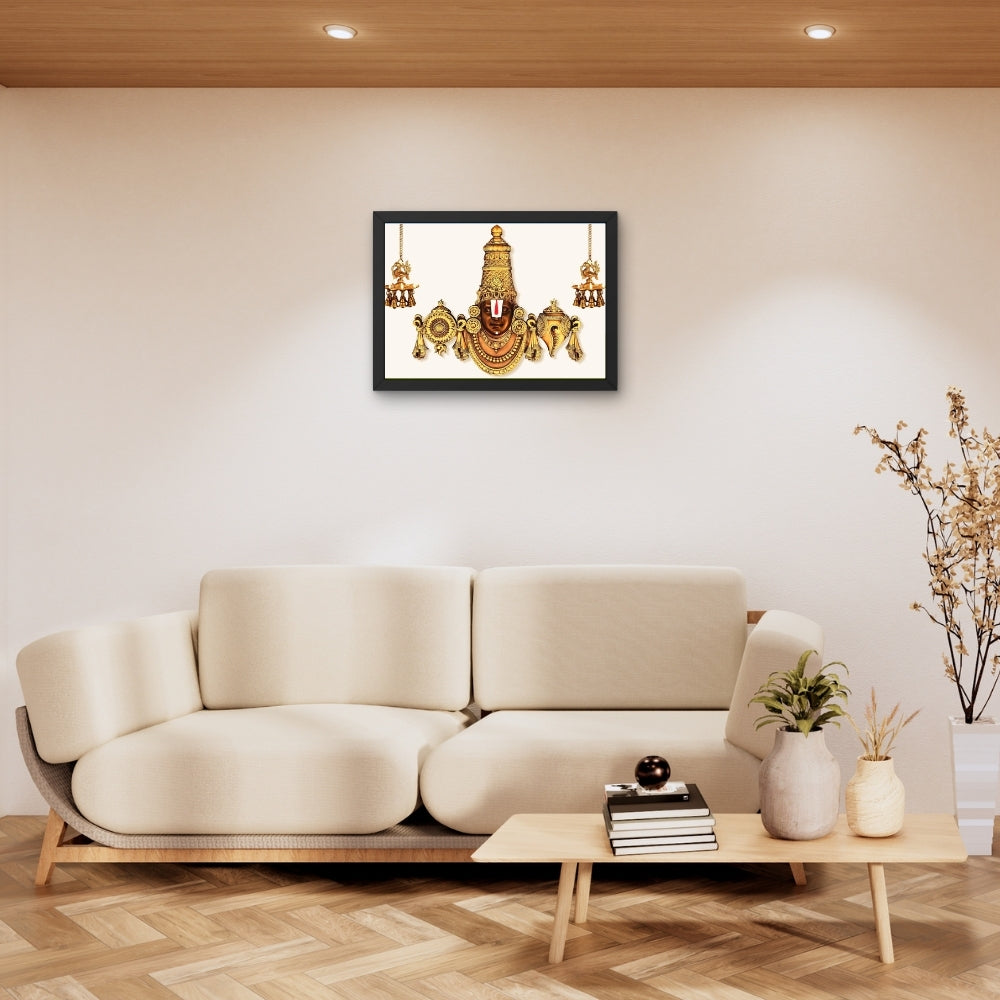 Lord Venkateshwara Swamy Wall Art -  Venkateshwaraswamy Hindu God Photo Frame