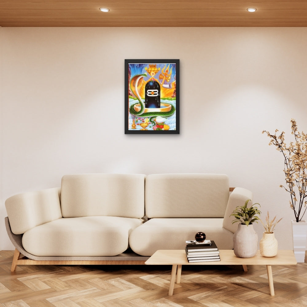 Shiva Lingam wall art- God shiva lingam photo frame