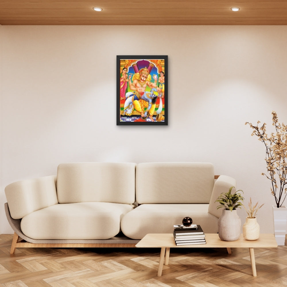 Lord Narsiha swamy wall art- God Laxmi Narasiha photo frame