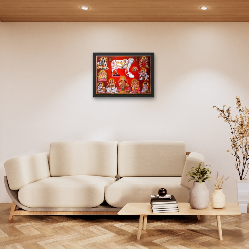 Hindu Gods and Goddesses Divine Wall Art – Traditional Sanatan Devotional Photo