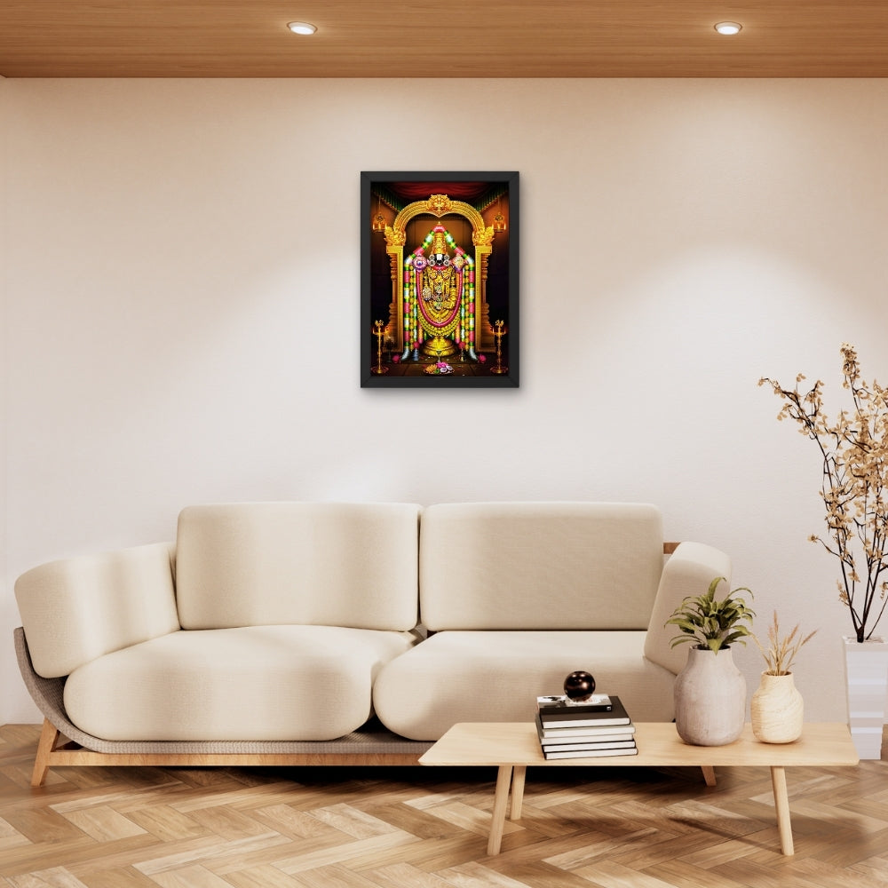 Lord Venkateshwara wall art- Thirupathi Balaji god frame