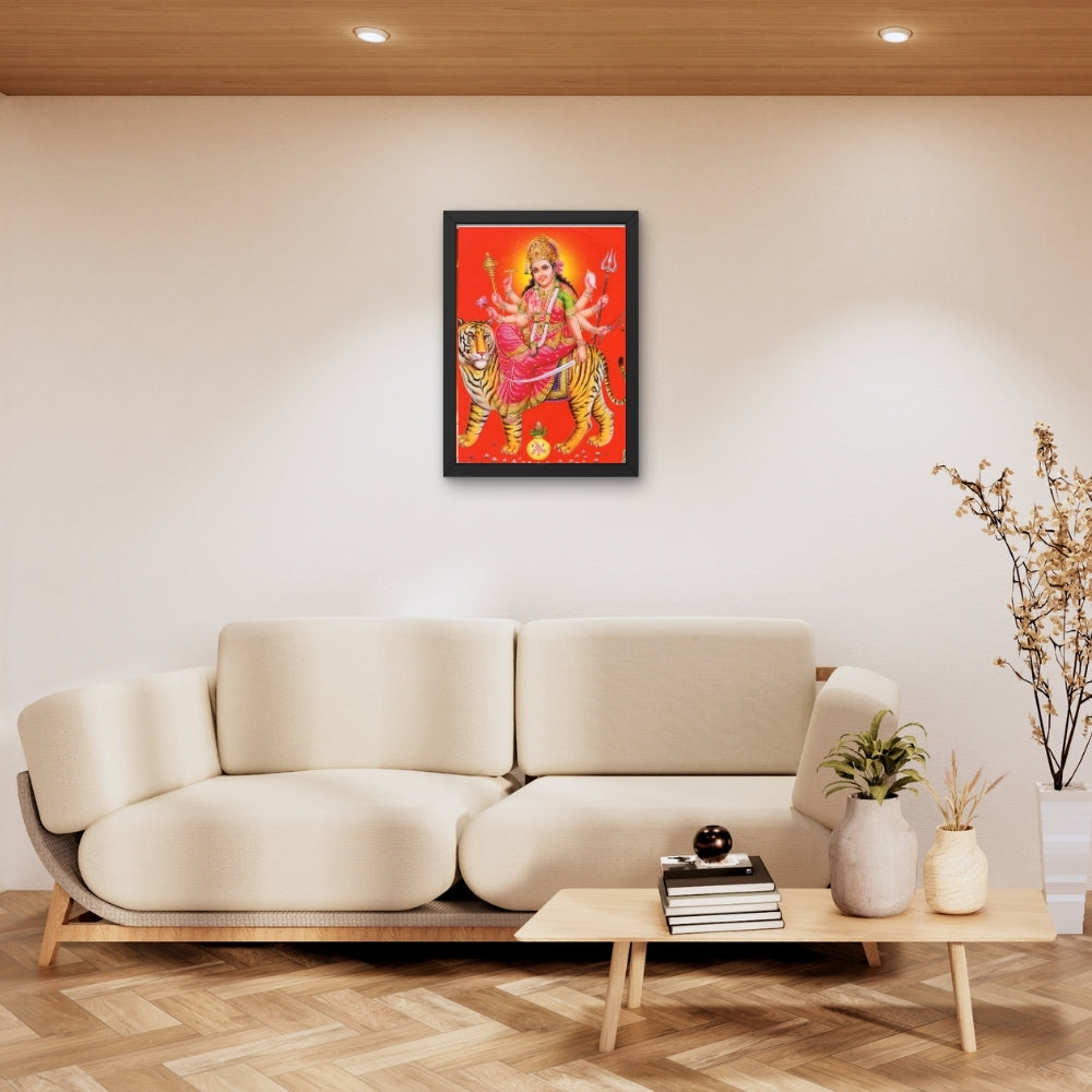 Lord Durga wall art-Goddess Durga photo frame