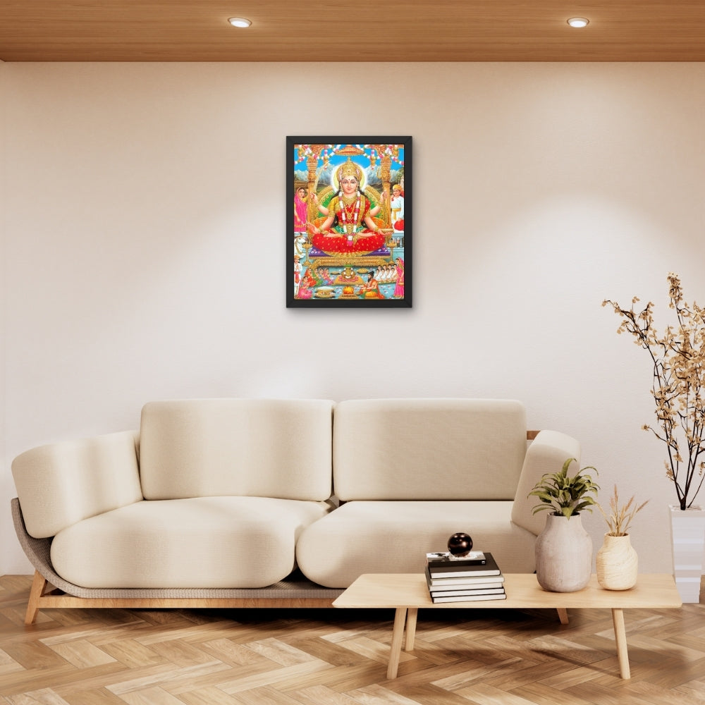 Maa Laxmi Devi Wall Art - Laxmi Devi HIndu God Photo Frame