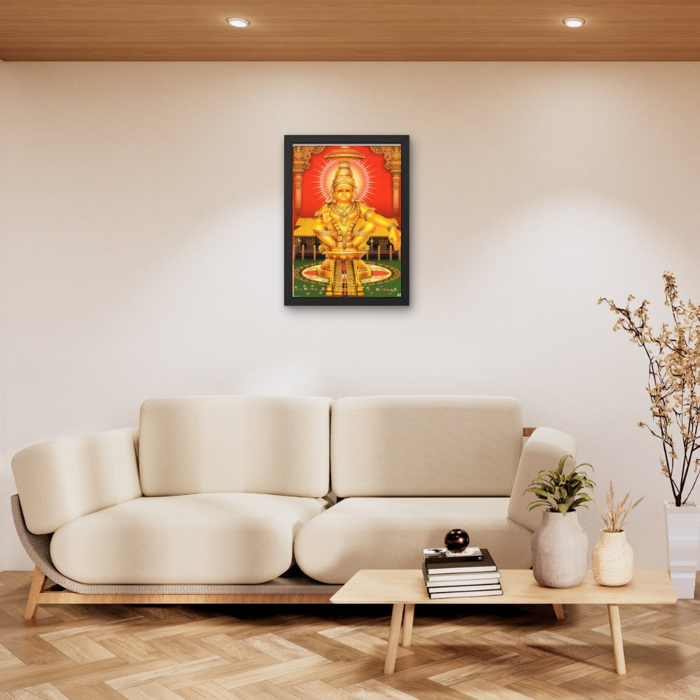 Lord Ayyappa wall art-God Manikanta photo frame