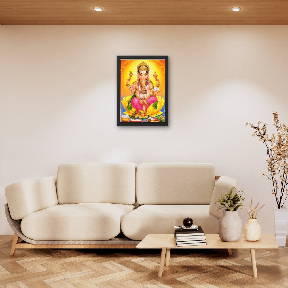 Lord Ganesh Wall Art - Ganesh Hindu God Photo Frame