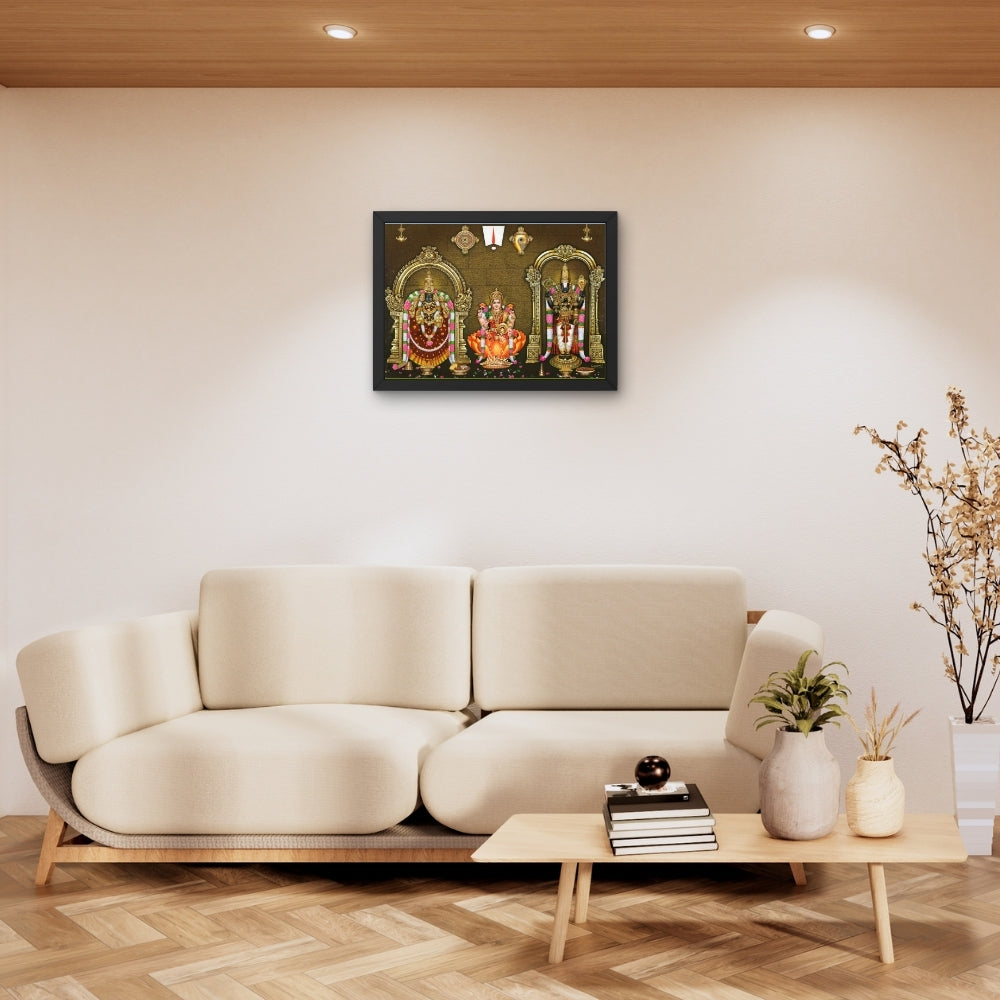 Goddess Padmavathi Laxmi venkateshwara wall art- Lord Balaji photo frame