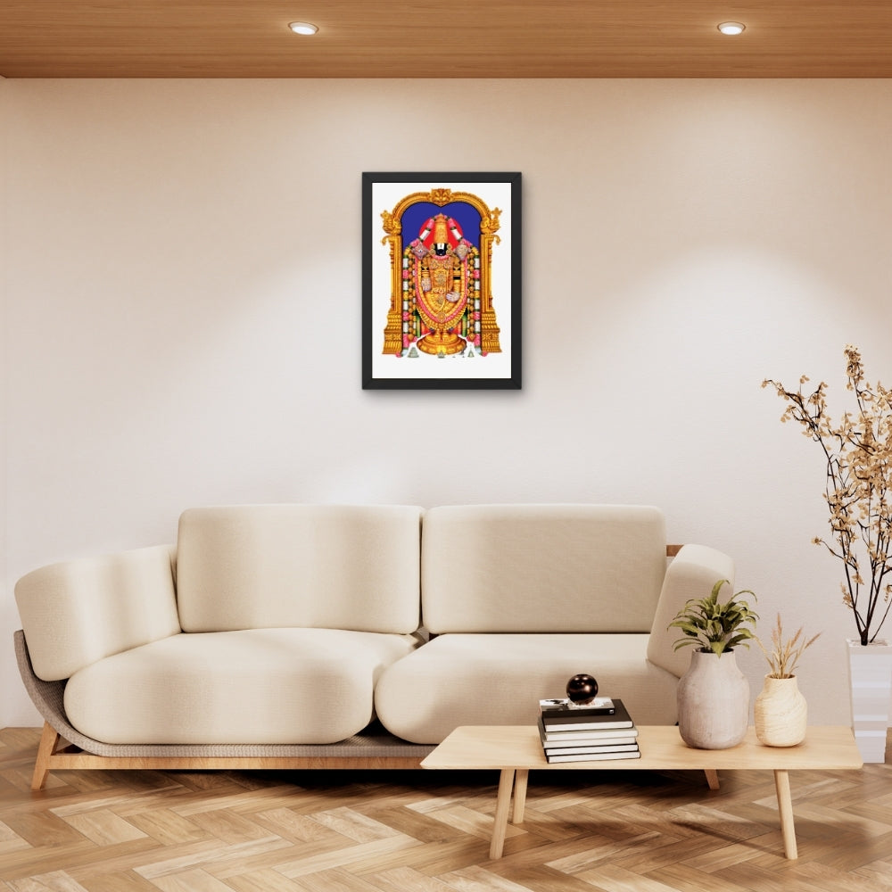 Lord Venkateshwara Wall Art - Venkateshwaraswamy Hindu God Photo Frame