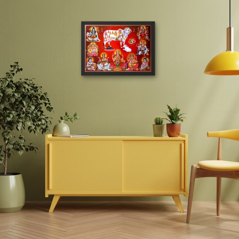 Hindu Gods and Goddesses Divine Wall Art – Traditional Sanatan Devotional Photo