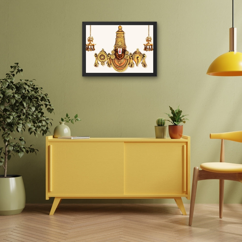 Lord Venkateshwara Swamy Wall Art -  Venkateshwaraswamy Hindu God Photo Frame