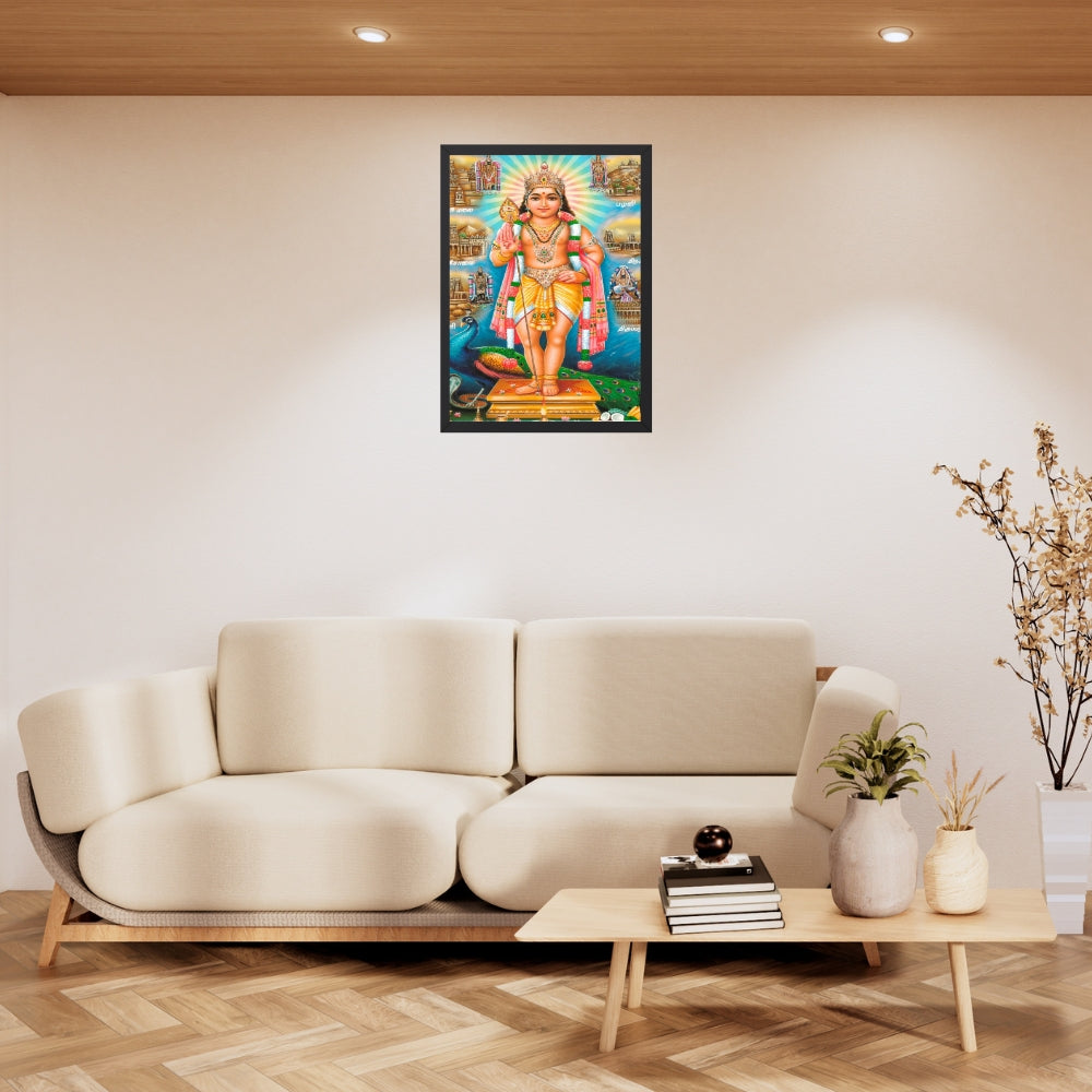 Lord Karthikeya Wall Art – Karthikeya Hindu God Photo Frame