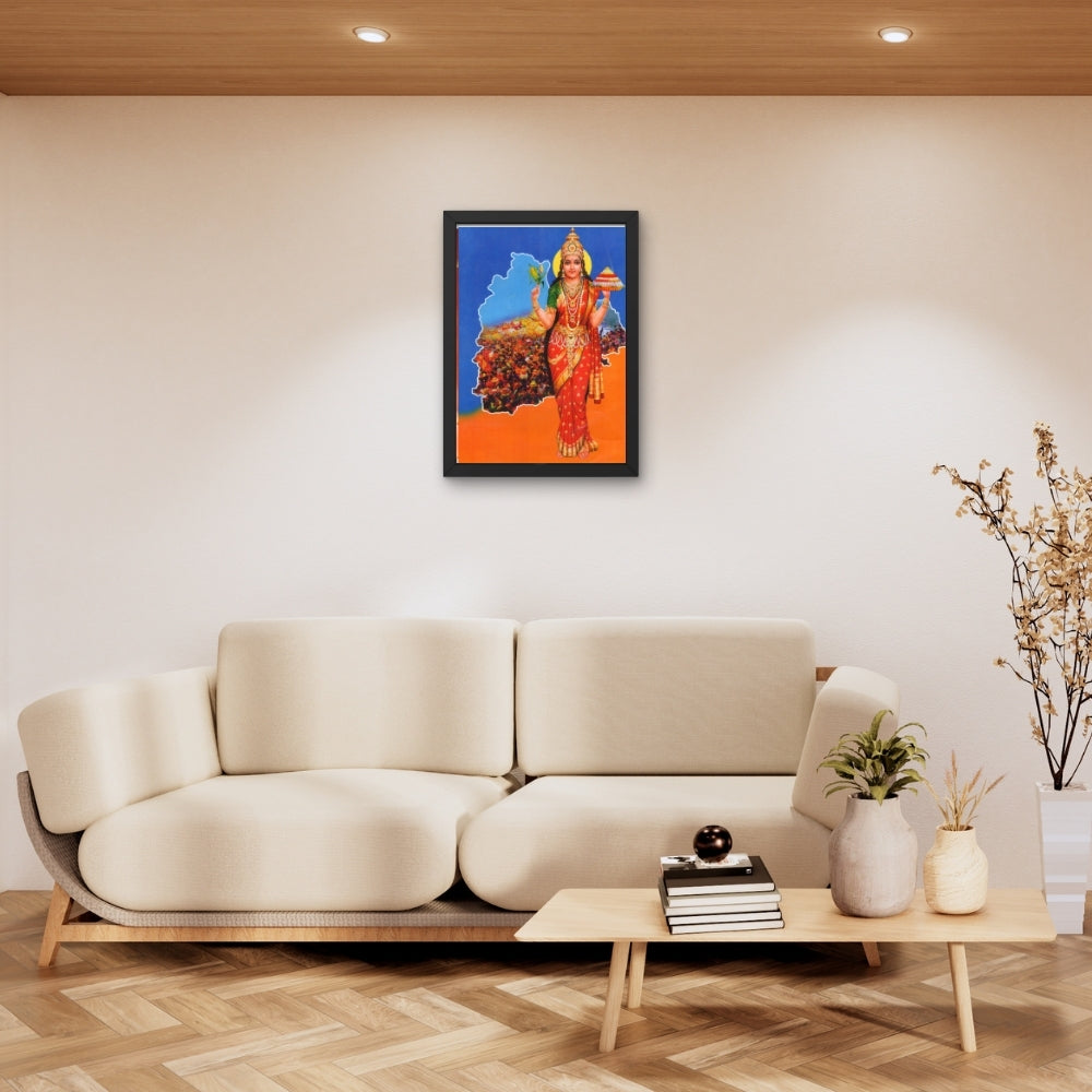 Telangana Talli Wall Art – Telangana Mother Goddess Traditional Photo Frame
