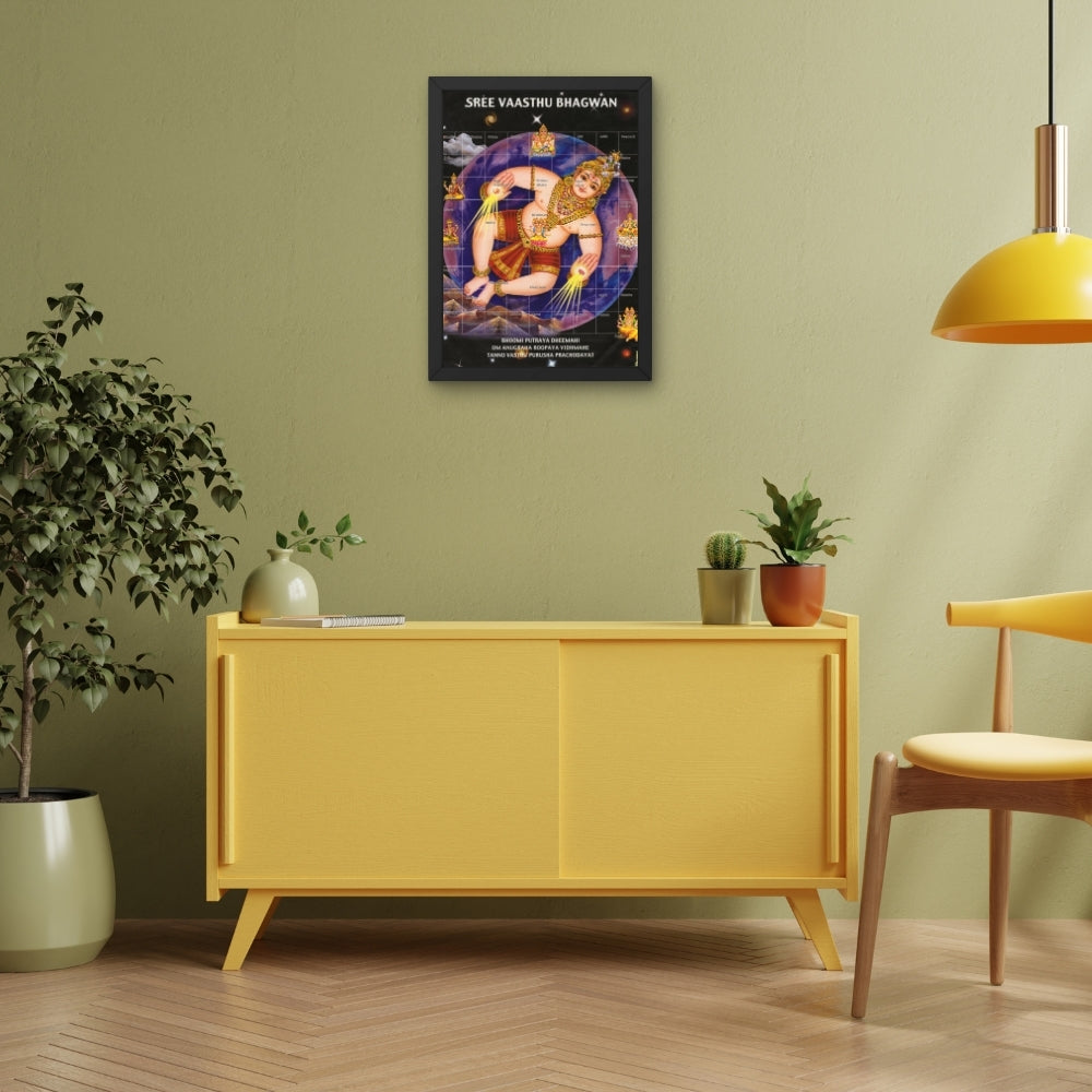 Sree Vastu Bhagwan wall art- God Vastu bagwan photo frame