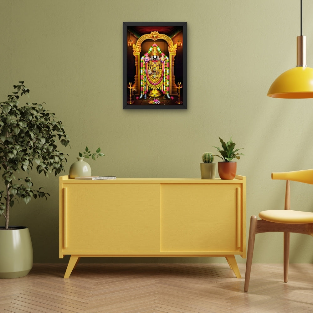 Lord Venkateshwara wall art- Thirupathi Balaji god frame