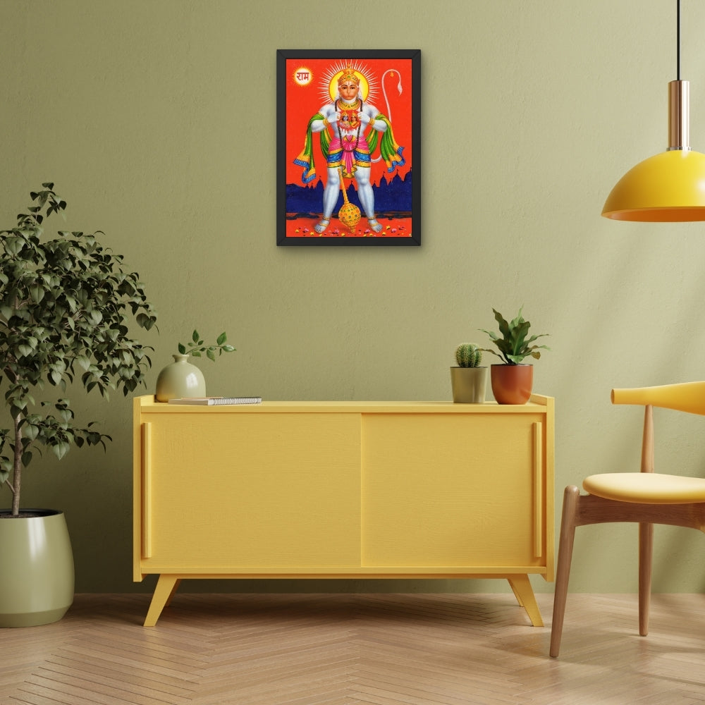 Lord Hanuman wall art- Hanuman photo frame