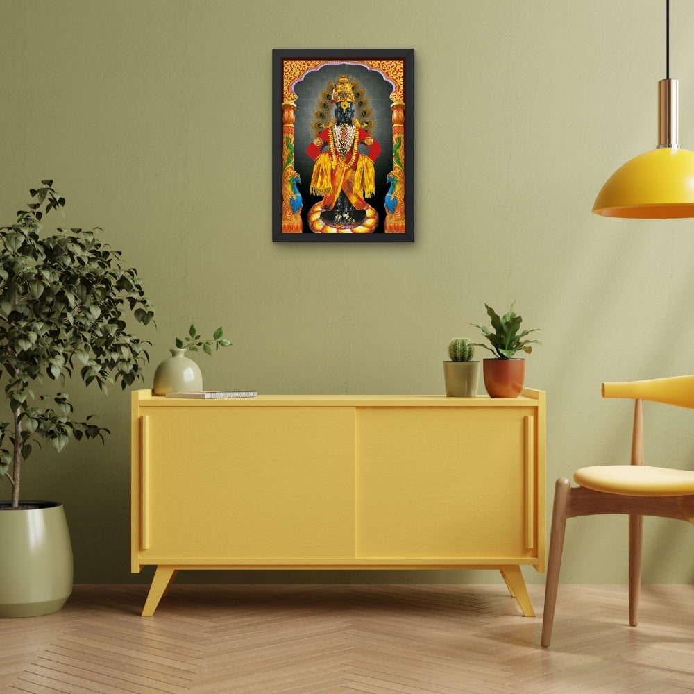 Lord Vitthal Wall Art – Panduranga Vithoba Hindu God Photo Frame