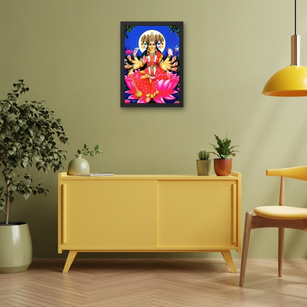 Goddess Gayatri Matha wall art- Maa Gayatri photo frame