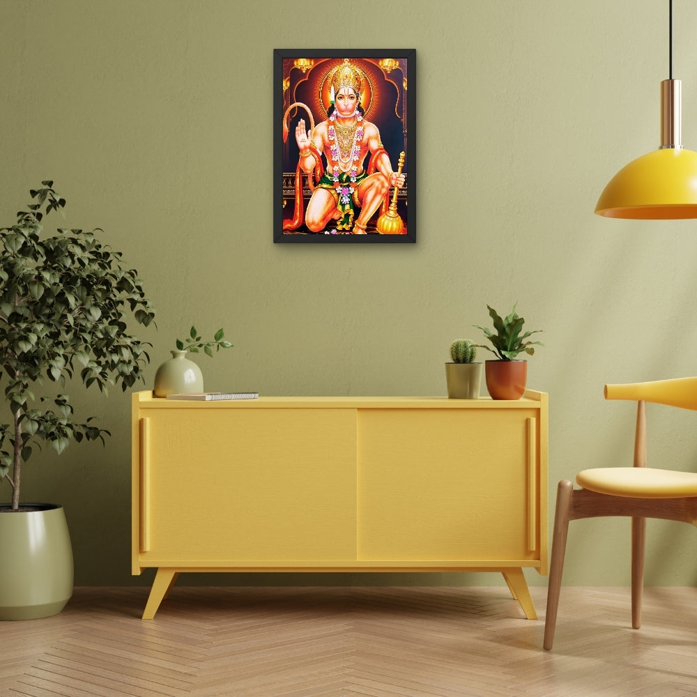 Lord Hanuman Wall Art - Hanuman Hindu God Photo Frame
