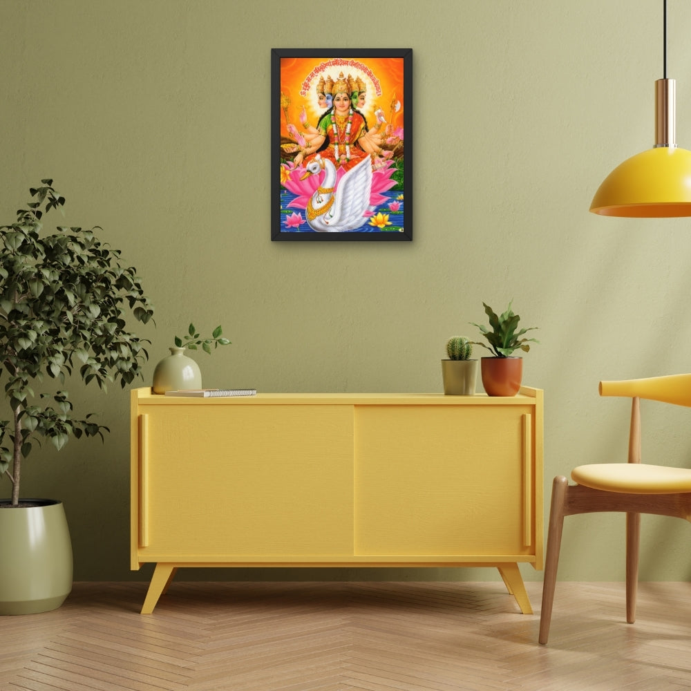 Goddess Gyatri mata wall art- Maa Gayatri photo frame