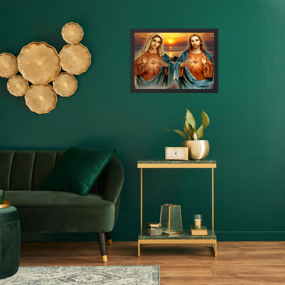 Jesus Christ And  Mary Wall Art - Jesus Christ And  Mary Photo Frame