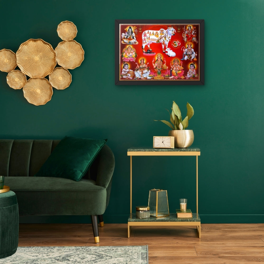 Hindu Gods and Goddesses Divine Wall Art – Traditional Sanatan Devotional Photo
