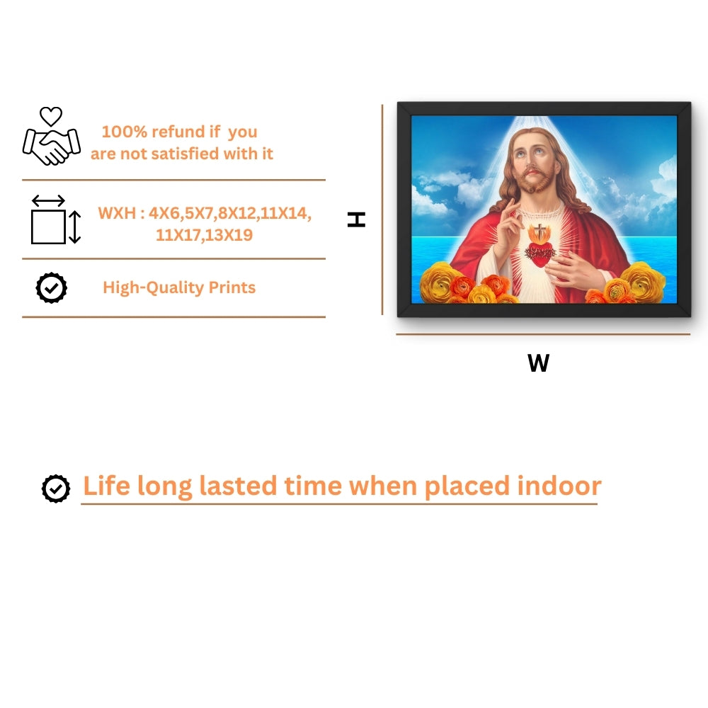 jesus christ wall art-christ photo frame