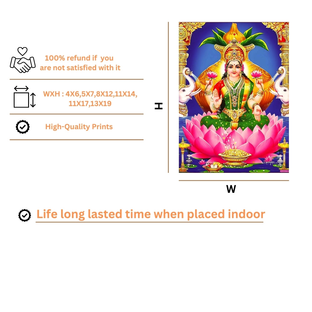 Maa Laxmi wall art-Goddess laxmi God Frame