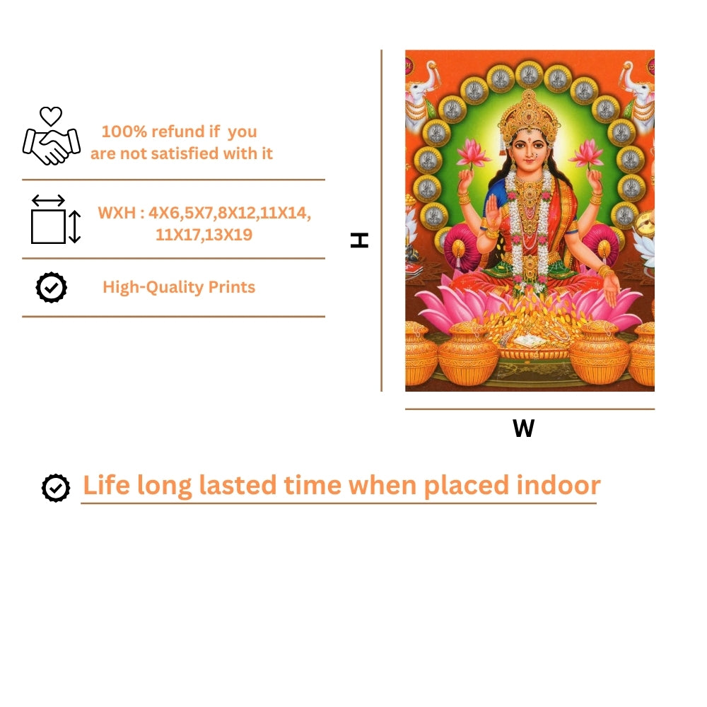 Goddess Laxmi wall art-  Maa Laxmi photo frame