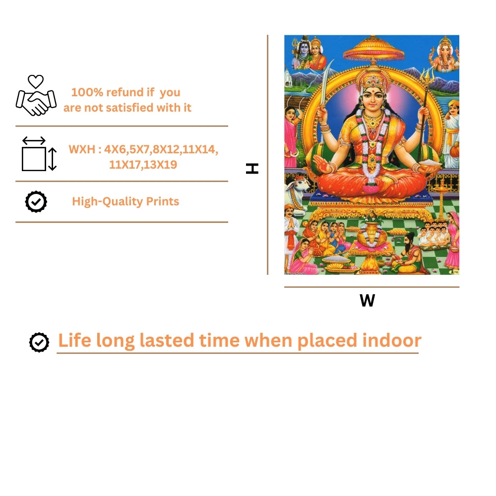 Maa santhoshi wall art- Santhoshi matha photo frame
