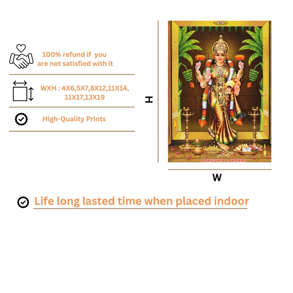 Goddess Laxmi Devi Wall art- Maa Laxmi photo frame