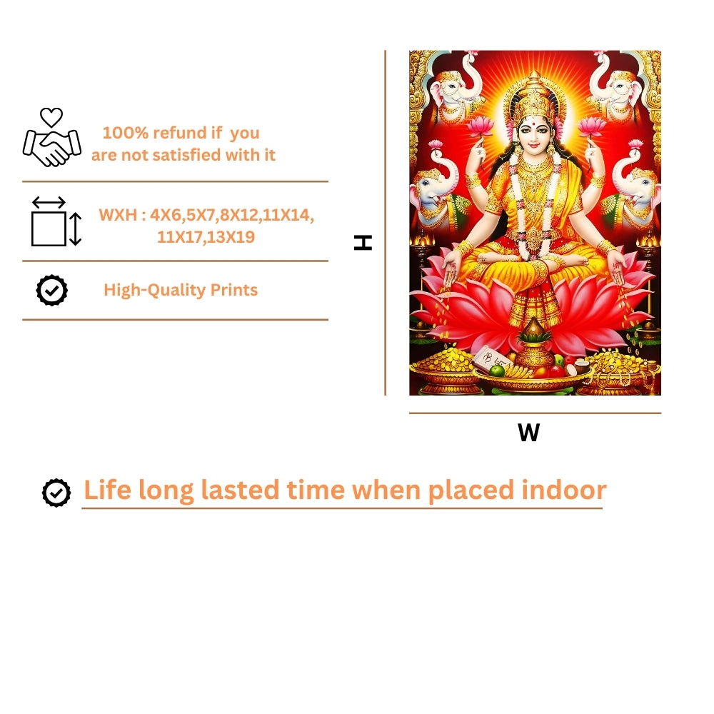 Goddess Laxmi wall art-Maa Laxmi God frame
