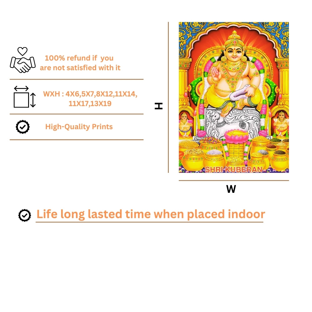 Lord Kubera wall art- Kubera God frame