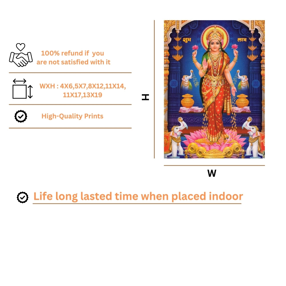 Goddess Laxmi wall art- Laxmi photo frame