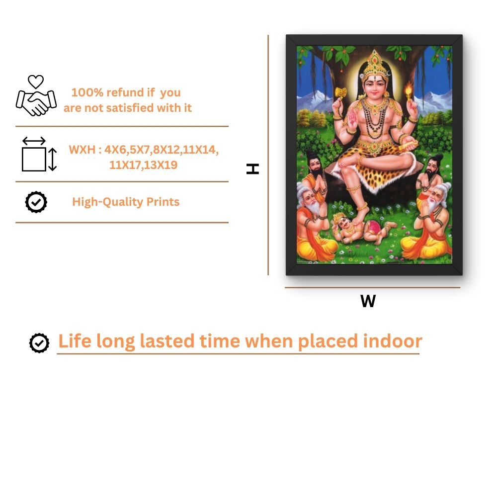 Lord manikanta wall art- Lord ayyappa photo frame
