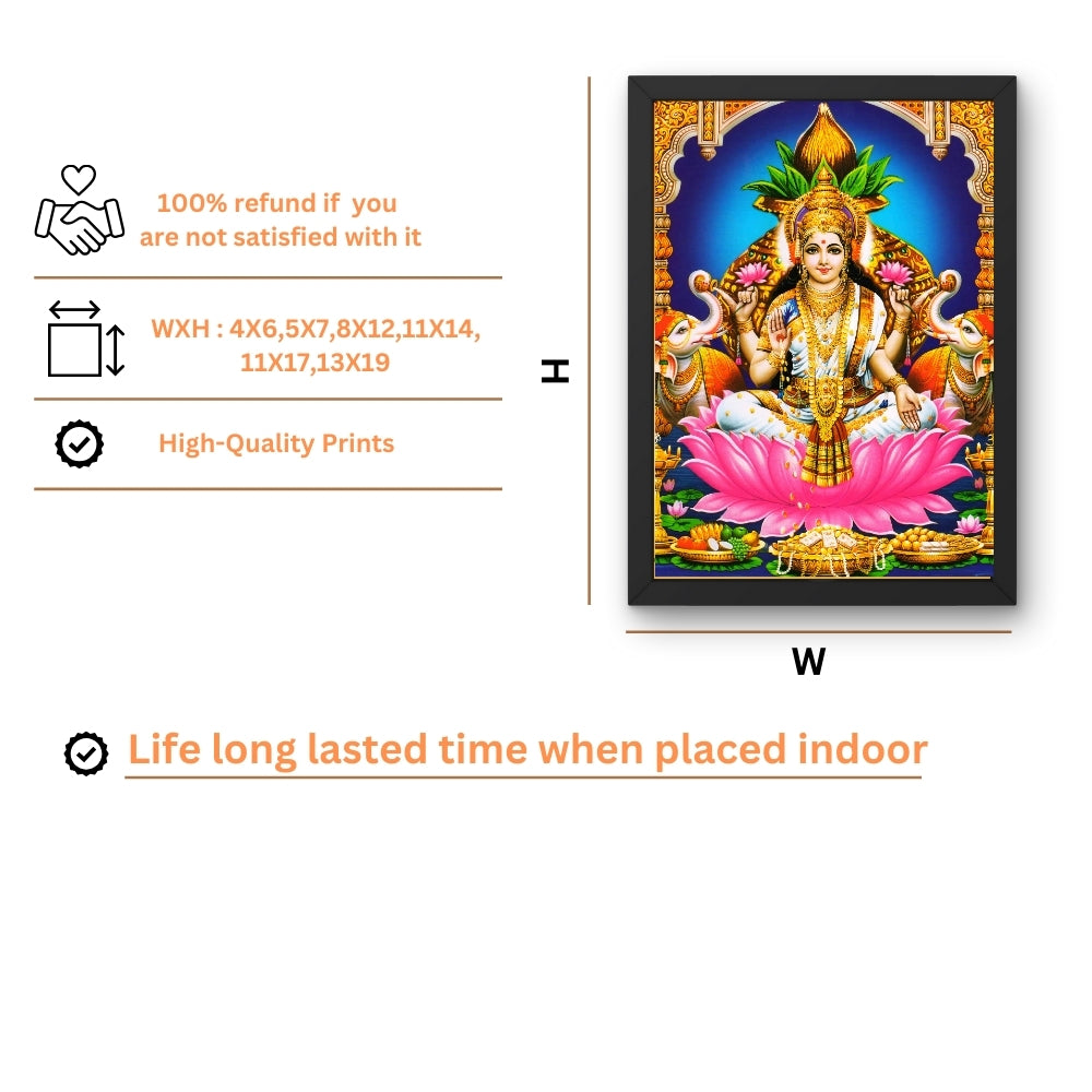 Goddess Laxmi wall art-Maa Laxmi god frame