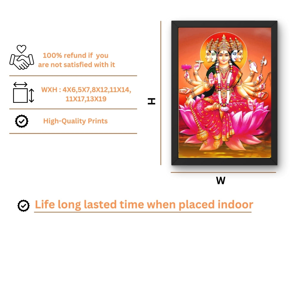 Goddess Gayathri maatha wall art-Maa Gayathri god frame