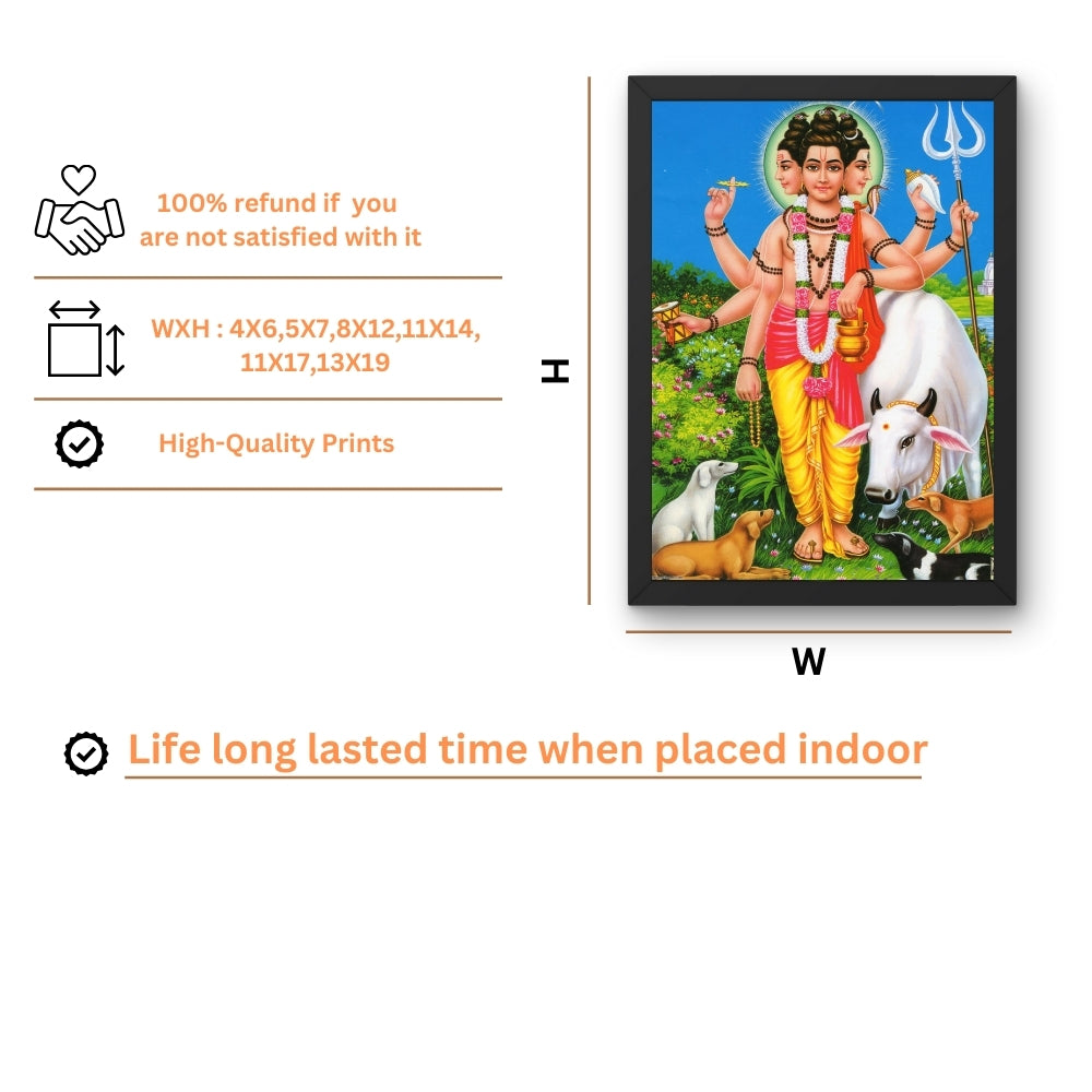 Lord Ayyappa Wall Art – Swami Ayyappan Hindu God Photo Frame
