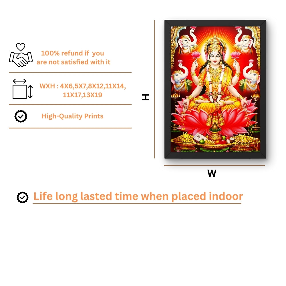 Goddess Laxmi wall art-Maa Laxmi God frame