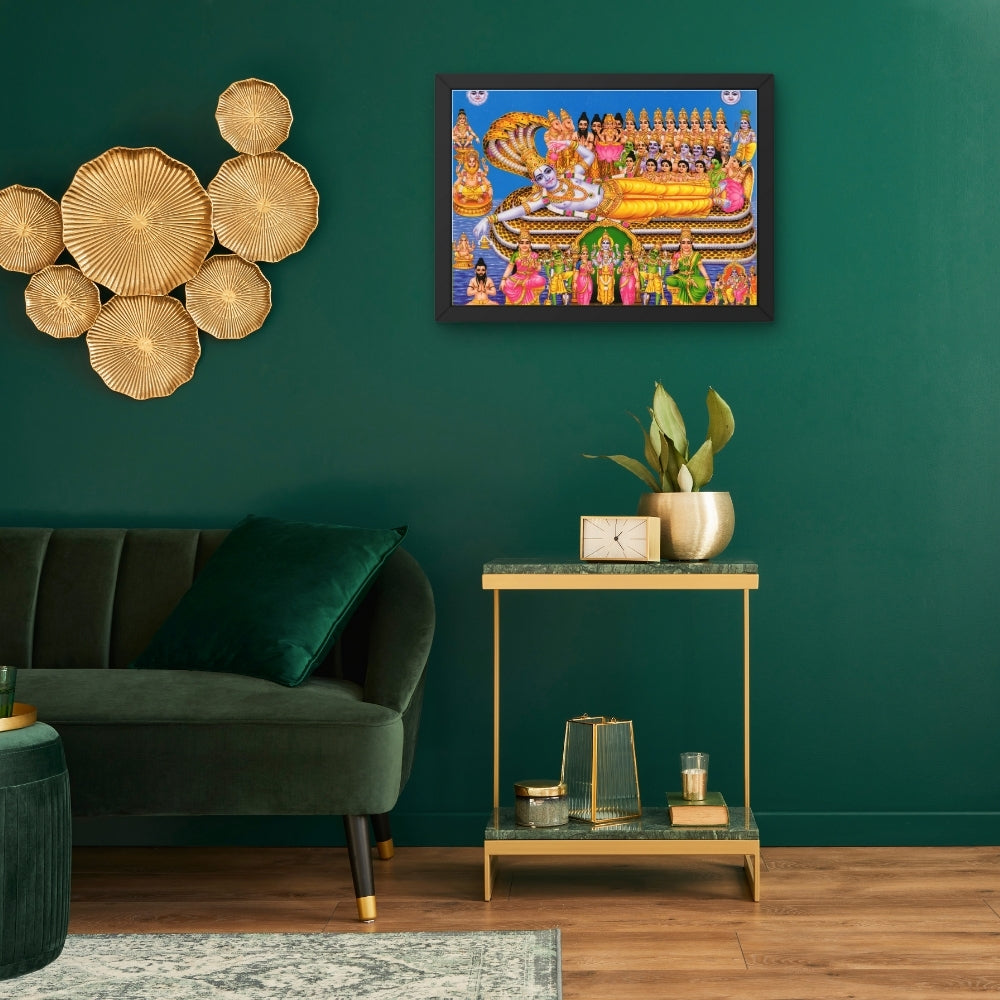 Lord Vishnu wall art- God Vishnu photo frame