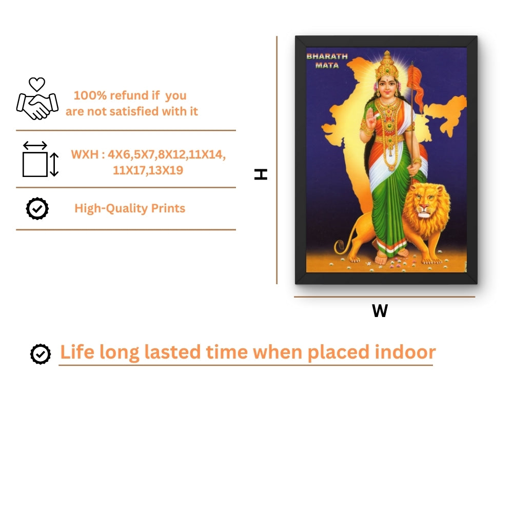 Telangana Talli Wall Art – Telangana Mother Goddess Traditional Photo Frame