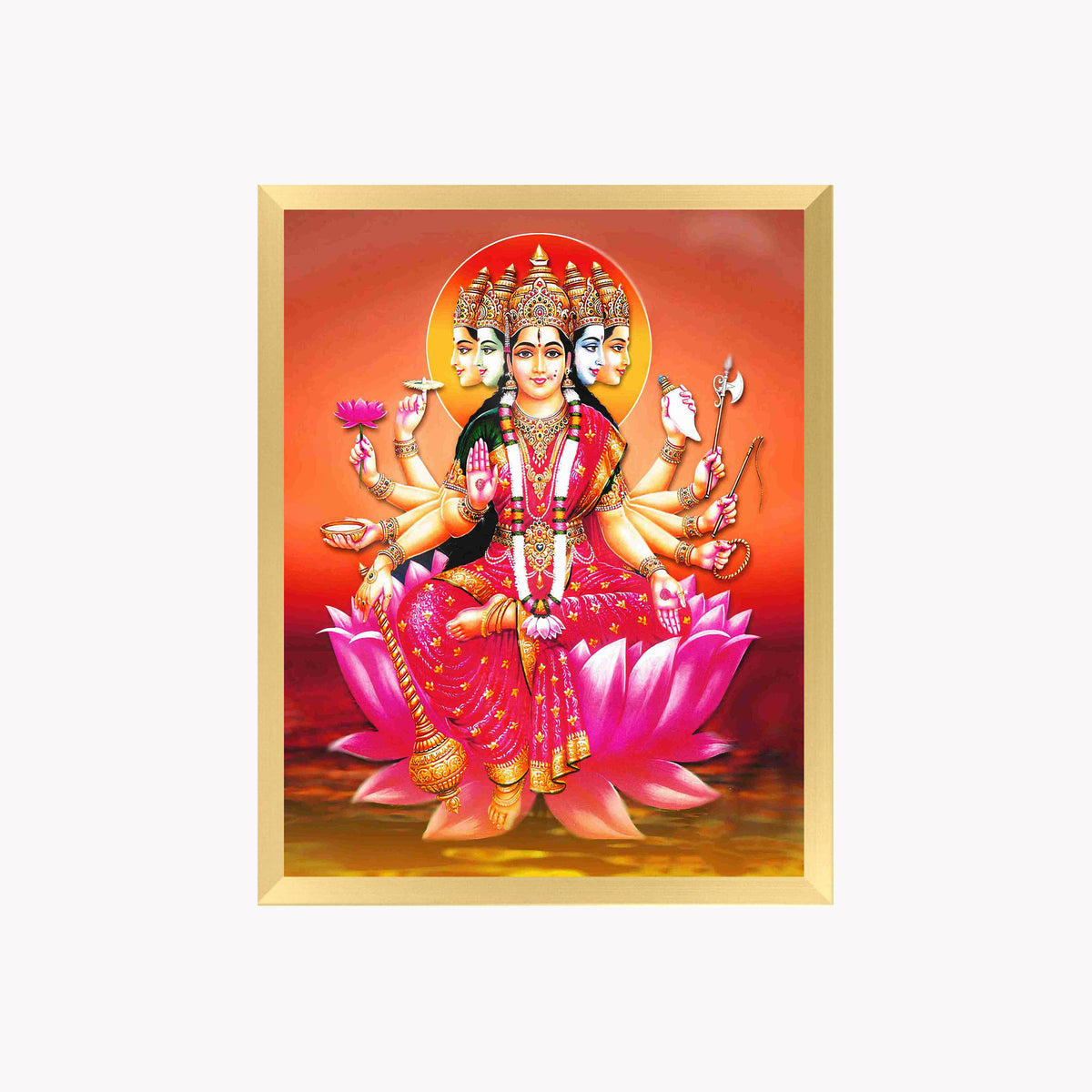 Goddess Gayathri maatha wall art-Maa Gayathri god frame