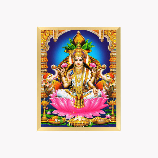 Goddess Lakshmi Wall Art – Hindu Goddess of Wealth and Prosperity Photo Frame