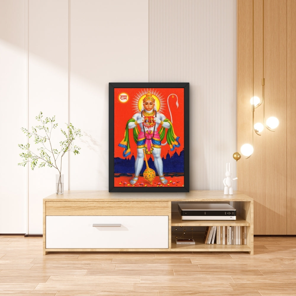 Lord Hanuman wall art- Hanuman photo frame